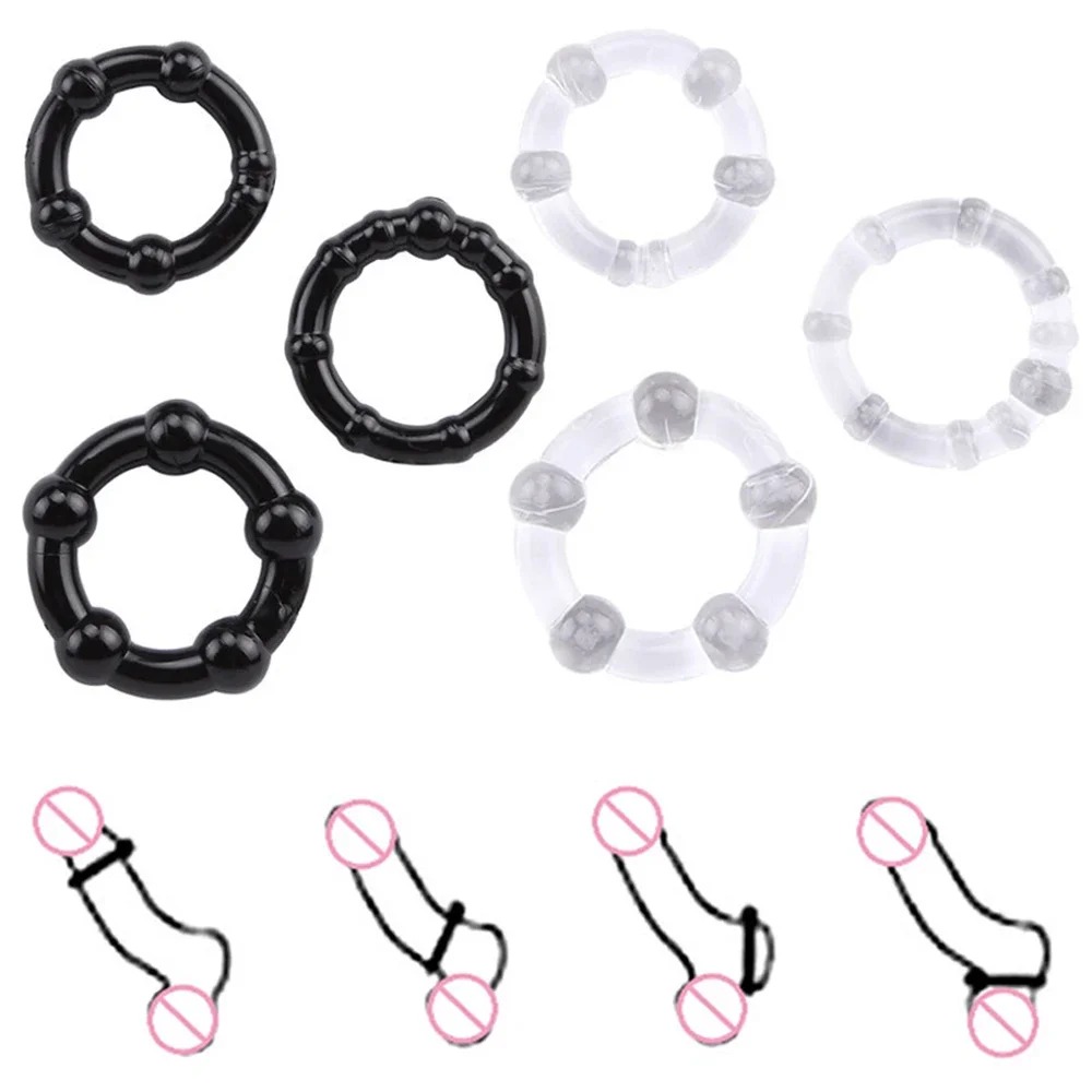 Разное - Набор эрекционных колец NS Novelties Renegade Dyno Cock Rings, черные, 3 шт 6