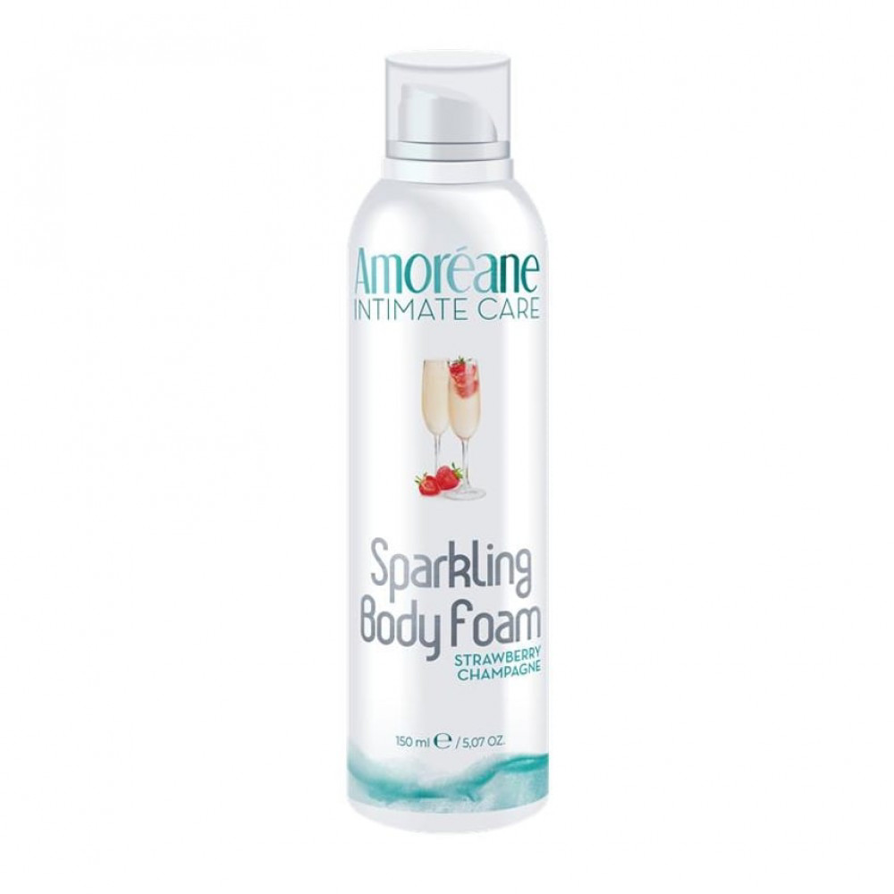  - Пінка для тіла Amoreane Sparkling Body Foam Strawberry Champagne з ароматом, 150 мл