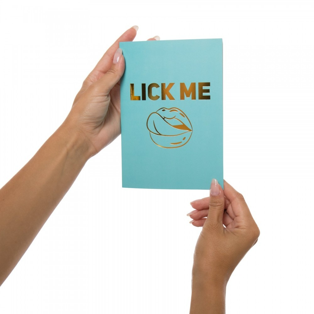 Лубриканты - Подарочная открытка с набором Сашетов и Конверт Kama Sutra Lick Me Please 5