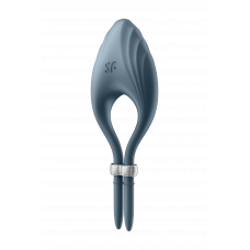 Регулируемое эрекционное кольцо с вибрацией SATISFYER DUELIST DARK синий