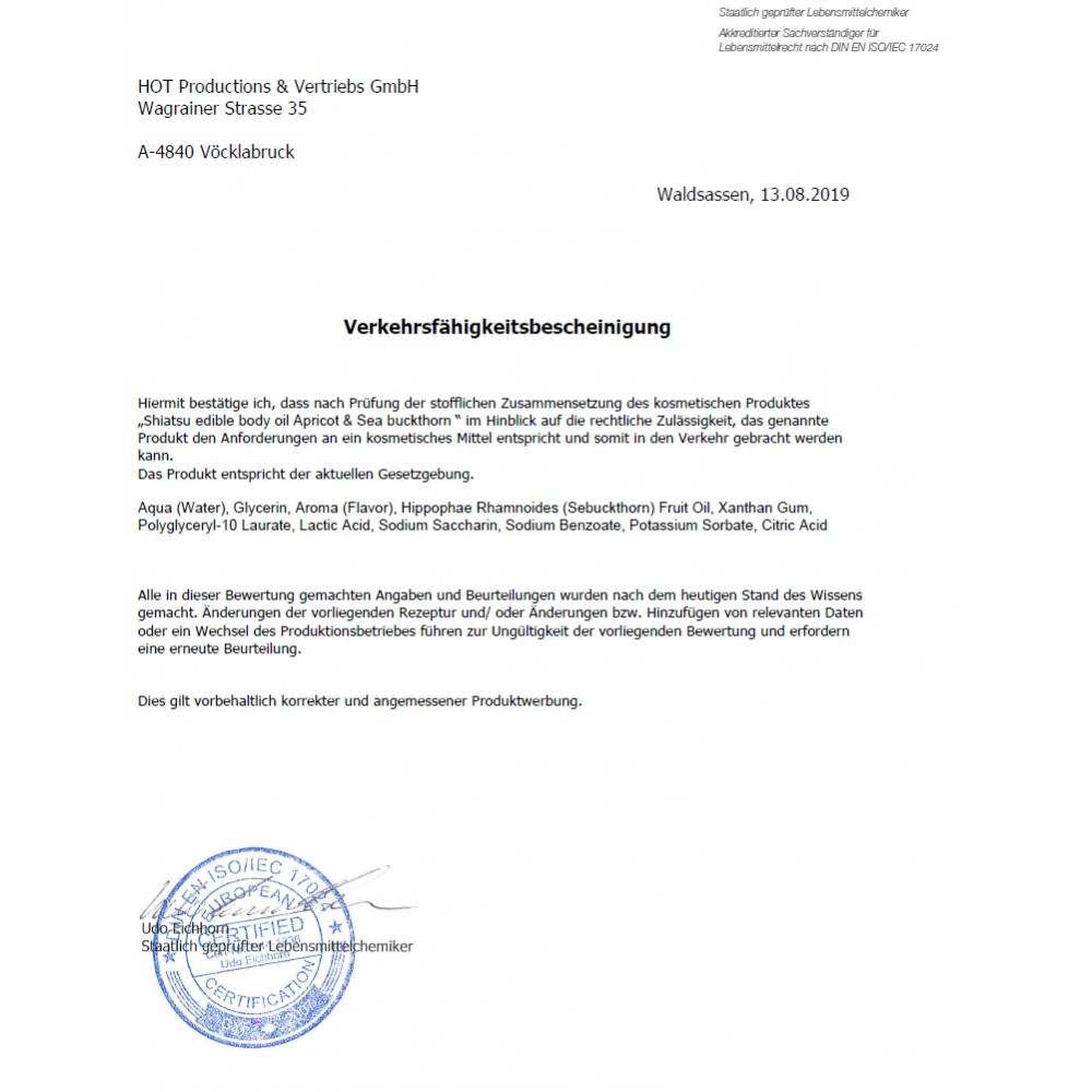 Разное - Съедобное масло для тела SHIATSU Абрикос и Облепиха, 75мл 4