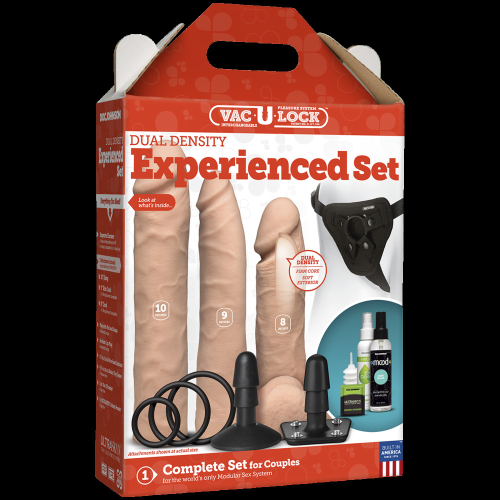 Секс игрушки - Набор для страпона Doc Johnson Vac-U-Lock Dual Density Experienced Set (мятая упаковка) 2