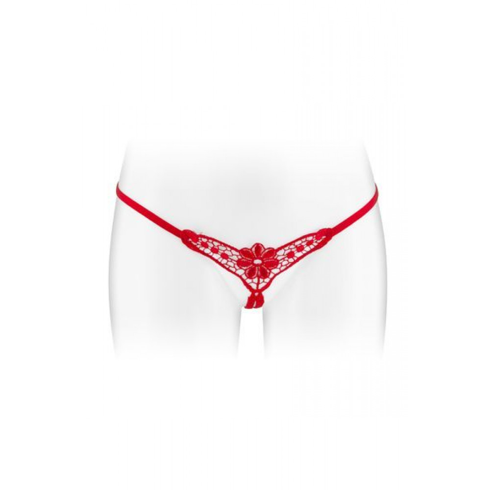 Сексуальные трусики - Трусики-стринги с доступом Fashion Secret DANUTA Red