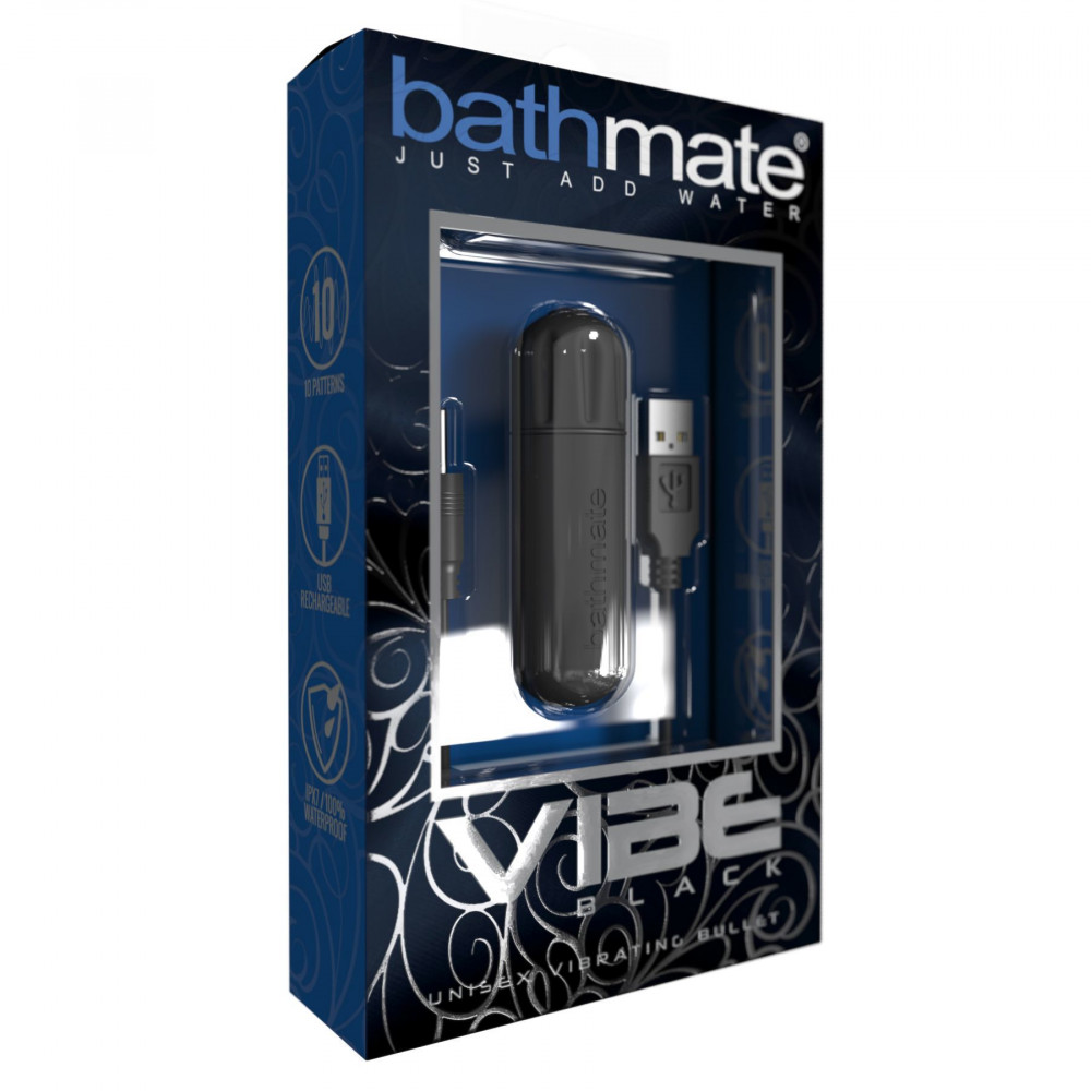 Клиторальный вибратор - Вибропуля Bathmate Vibe Bullet Black, глубокая мощная вибрация 2