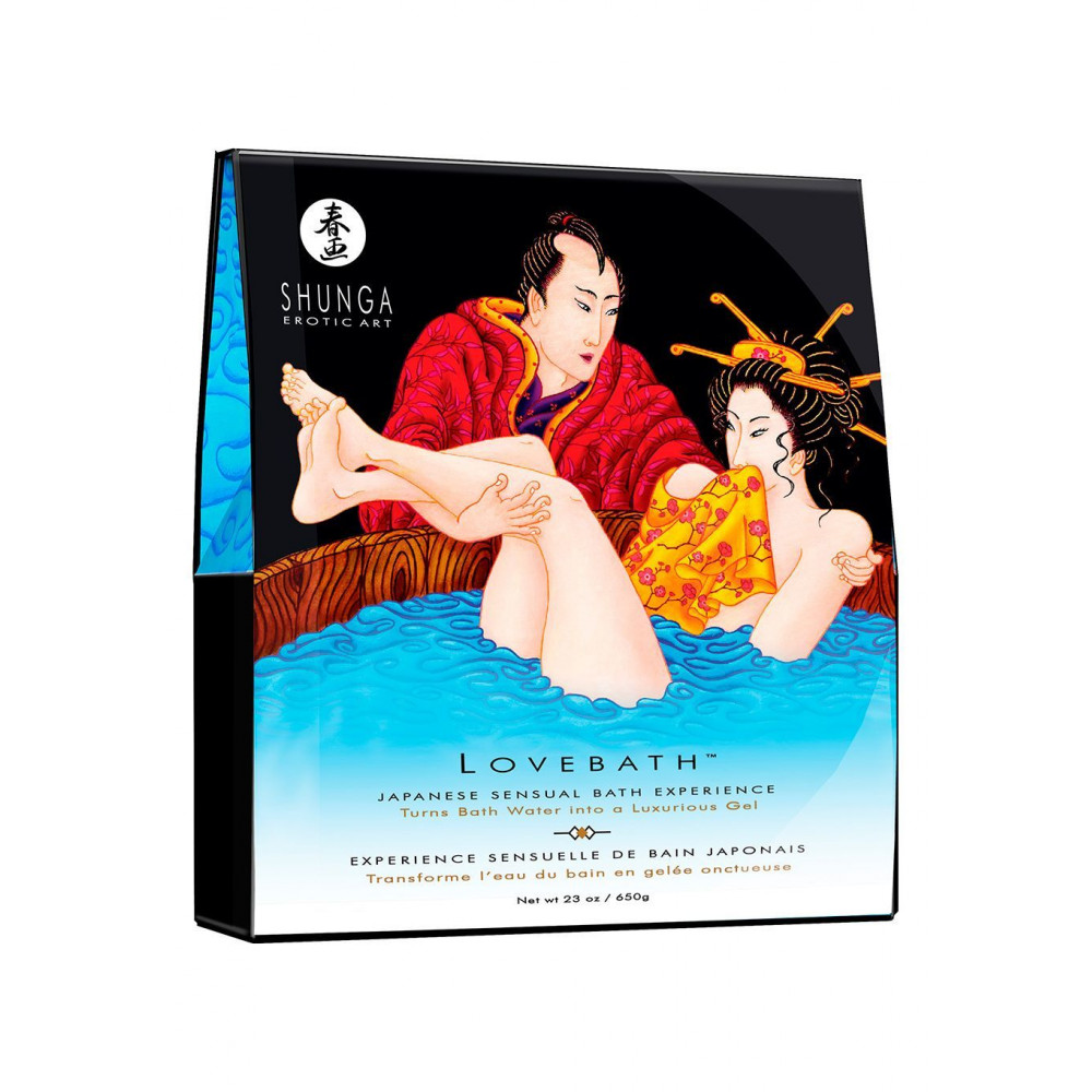 Интимная косметика - Гель для ванны Shunga LOVEBATH – Ocean temptations 650 г, делает воду ароматным желе со SPA эффектом