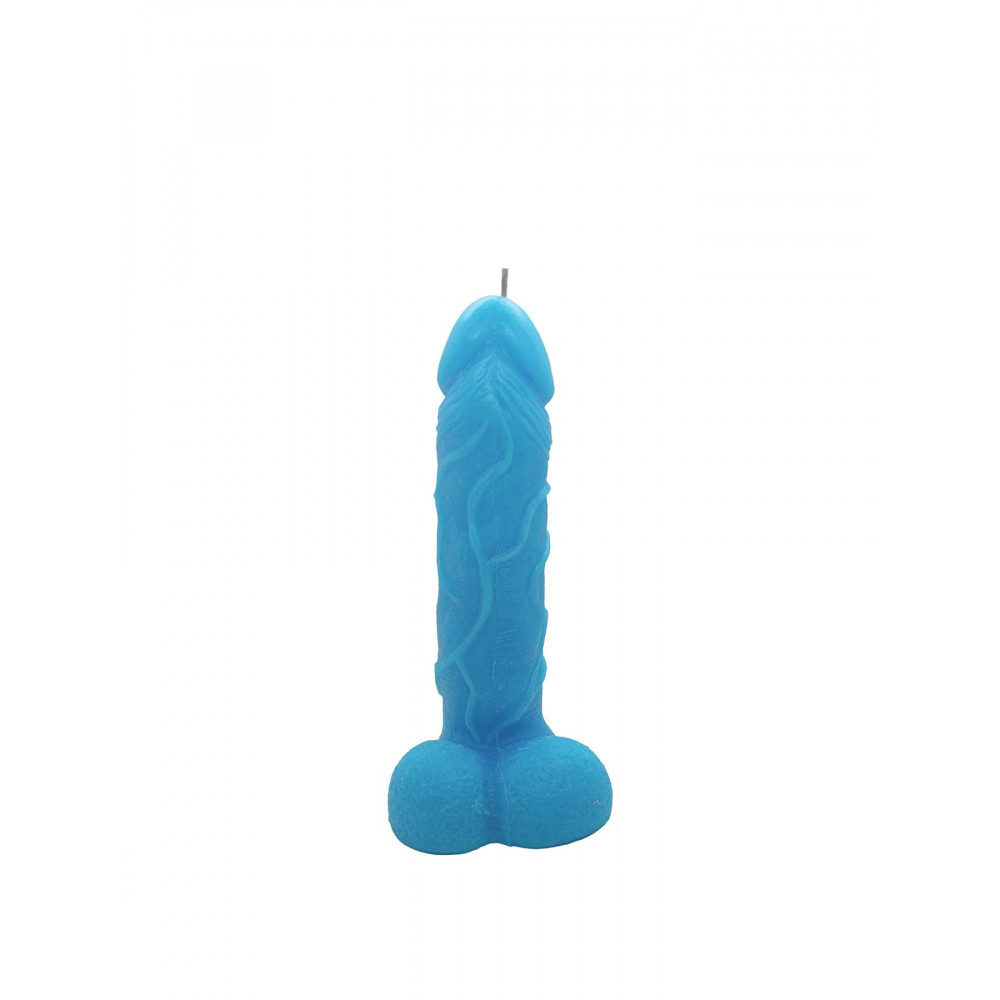 Секс приколы - Свеча в виде члена Чистый Кайф Blue size L 2