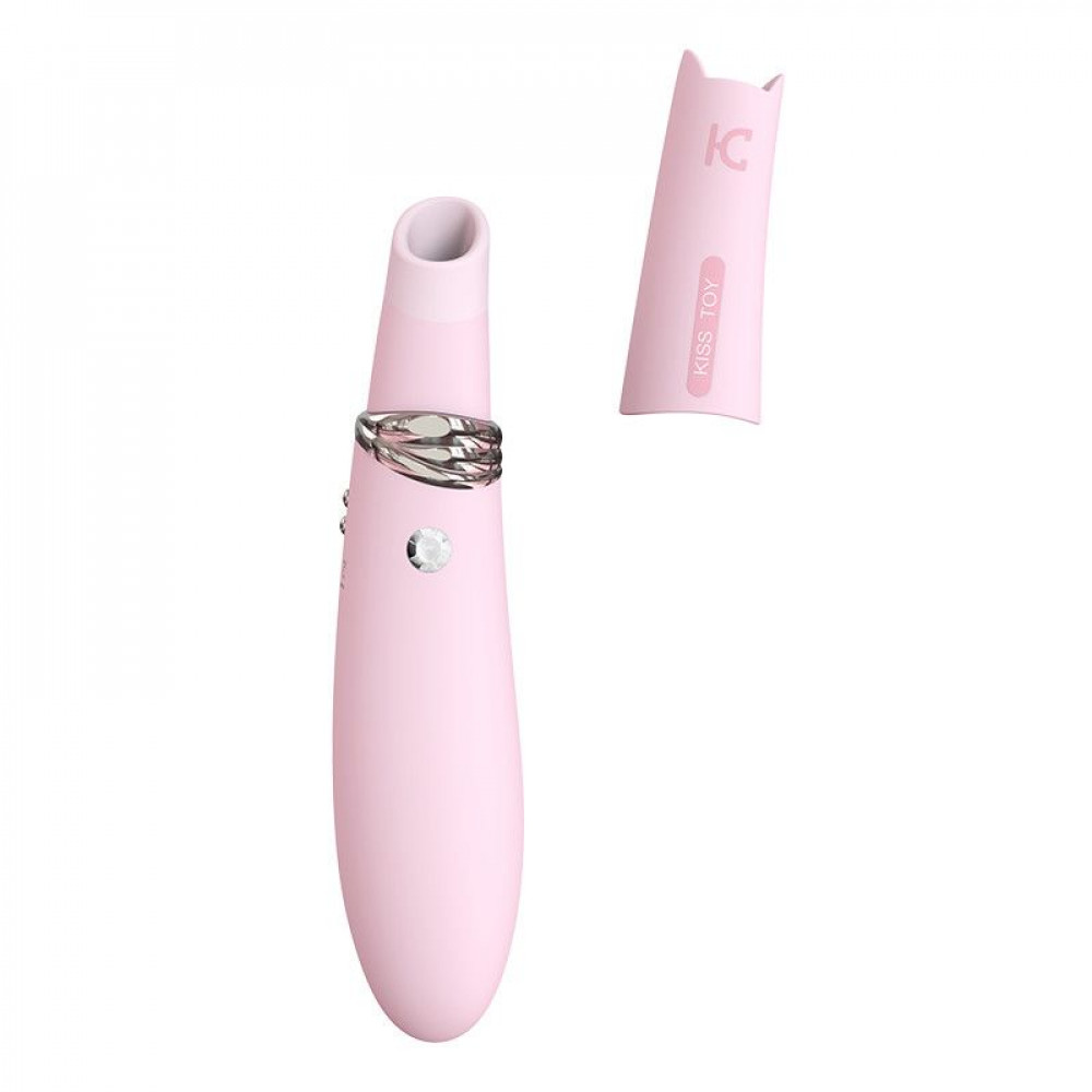 Вибраторы вакуумные - Вакуумный стимулятор с вибрацией KISTOY Miss CC Pink, можно использовать как вибратор, диам. 3,6см 6