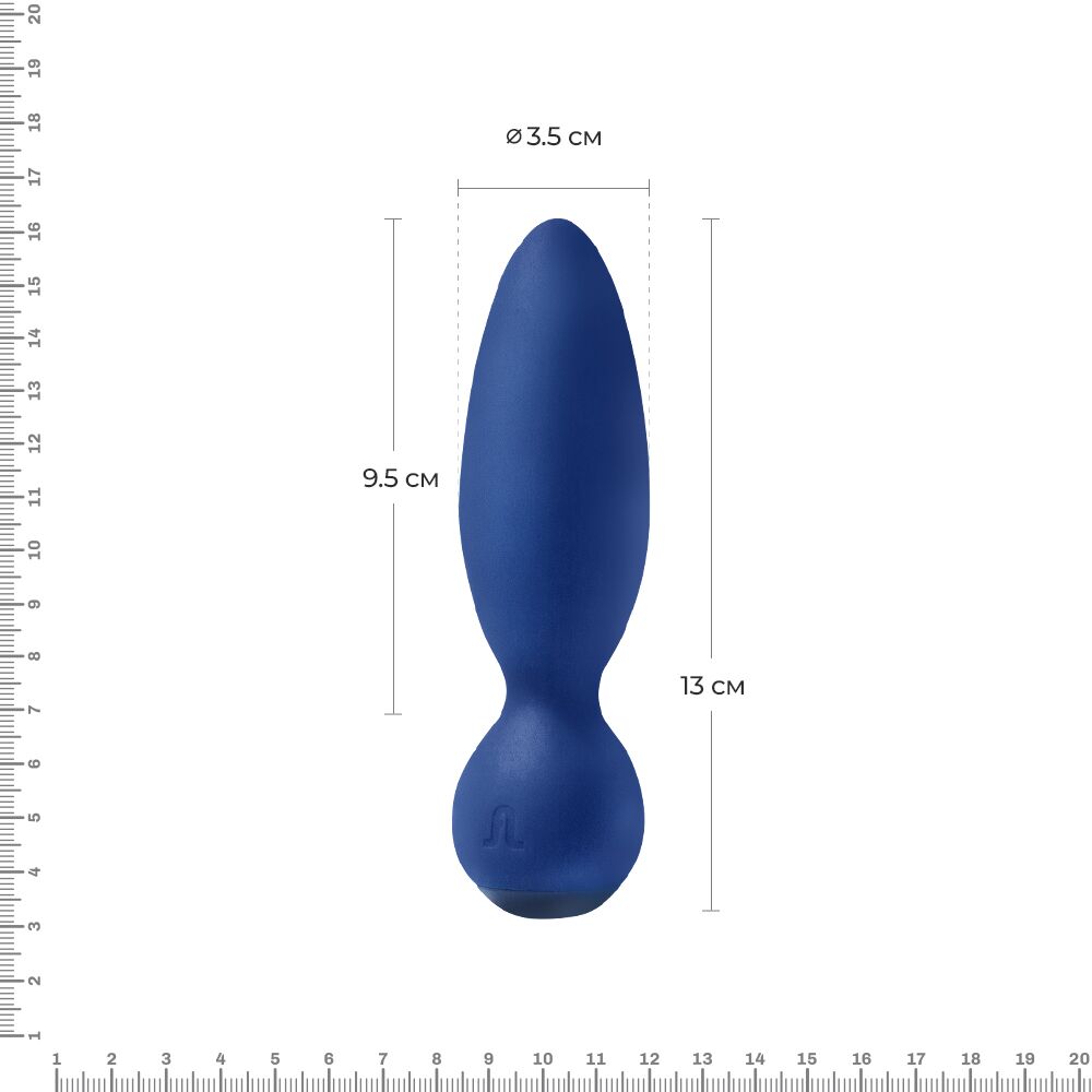  - Анальная вибропробка Adrien Lastic Little Rocket макс. диаметр 3,5см, soft-touch 4
