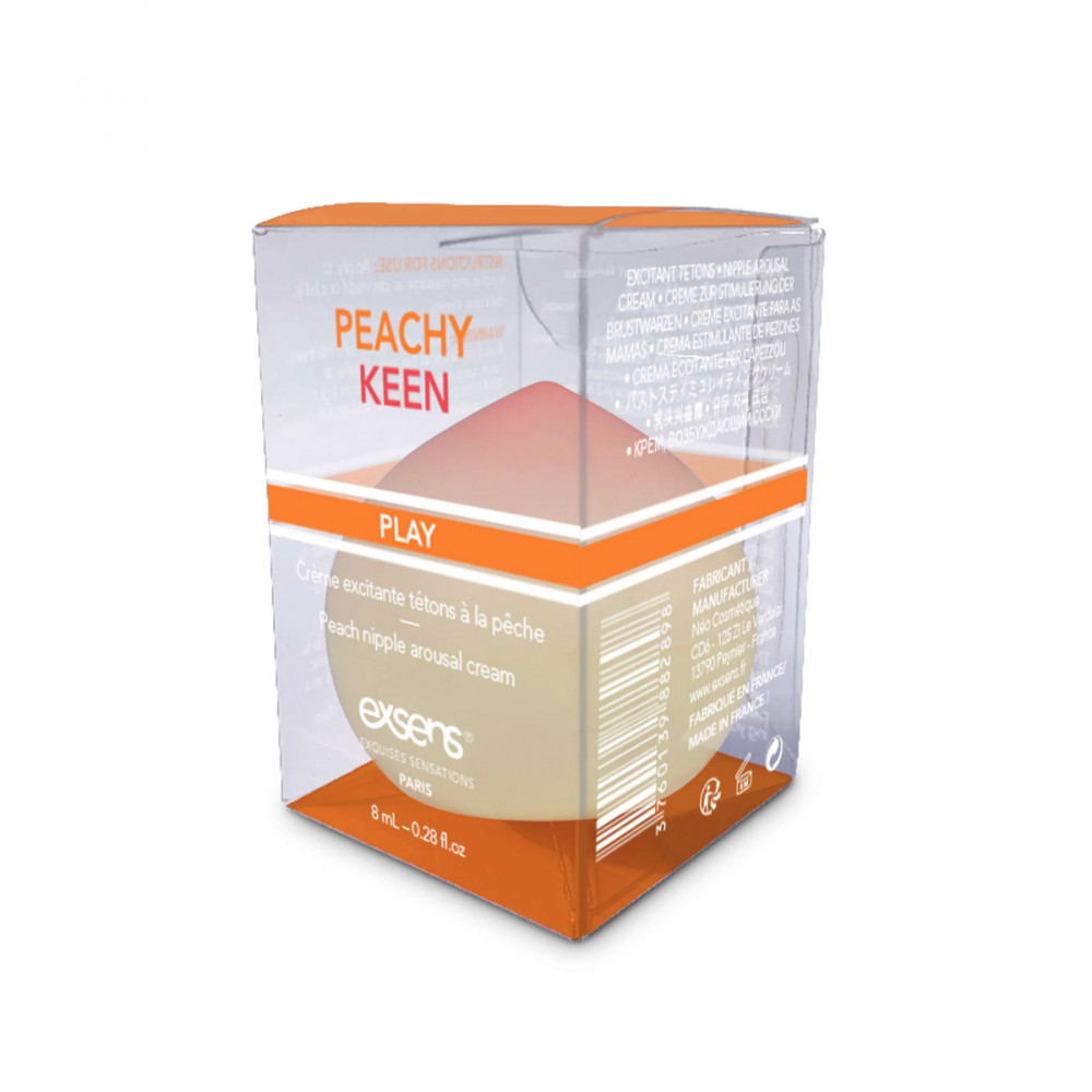  - Збуджувальний крем для сосків EXSENS Peachy Keen (8 мл) з олією жожоба та ши, їстівний, без цукру 3