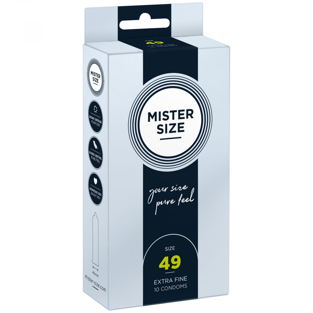 Презервативы - Презервативы Mister Size - pure feel - 49 (10 condoms), толщина 0,05 мм