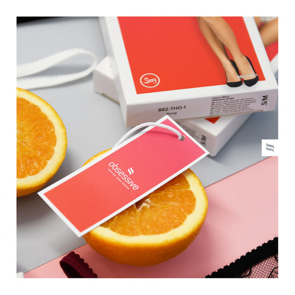 Разное - Сорочка с открытой грудью, стринги в комплекте Obsessive Lacrisia черный, XS/S 7