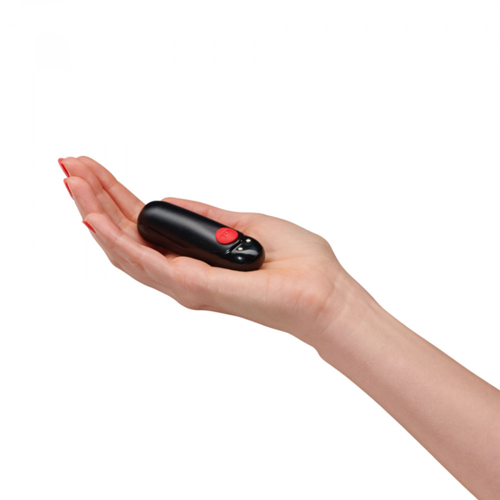 Вибропули и мини-вибраторы - Вибропуля Fun Factory Massage BULLET, черная, диаметр 2,5 см, 3 скорости, 3 рисунка вибрации 2