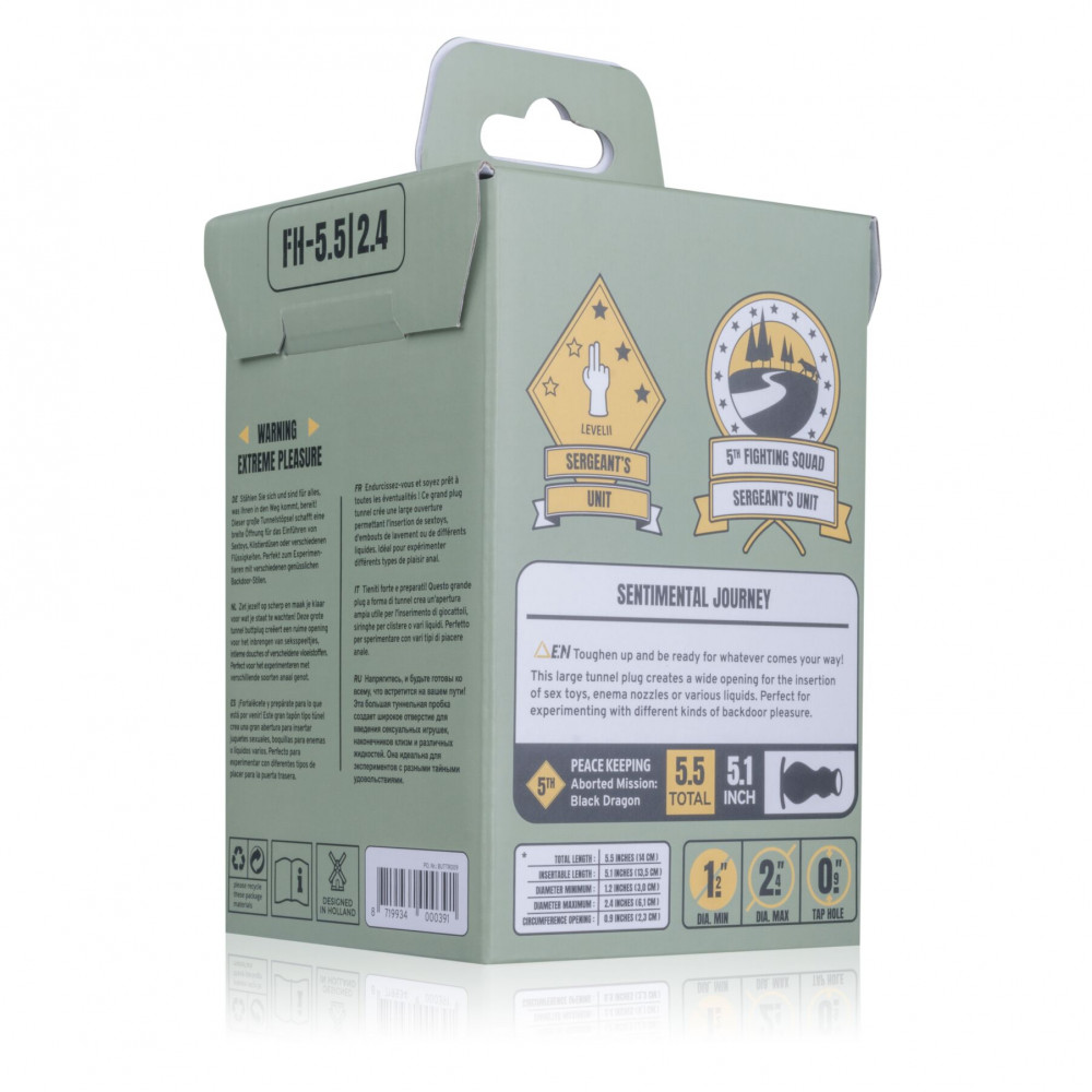 Анальные игрушки без вибрации - Анальная пробка BUTTR - Foxhole Hollow Butt Plug 6