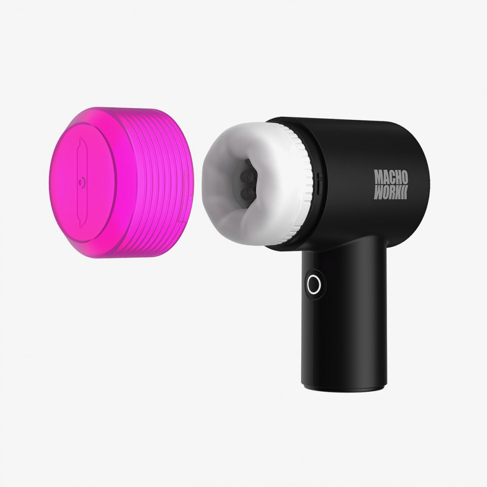 Мастурбаторы с вибрацией - Мастурбатор для головки члена Otouch MACHO WORK 2, пульсация и посасывание, 10 режимов 2