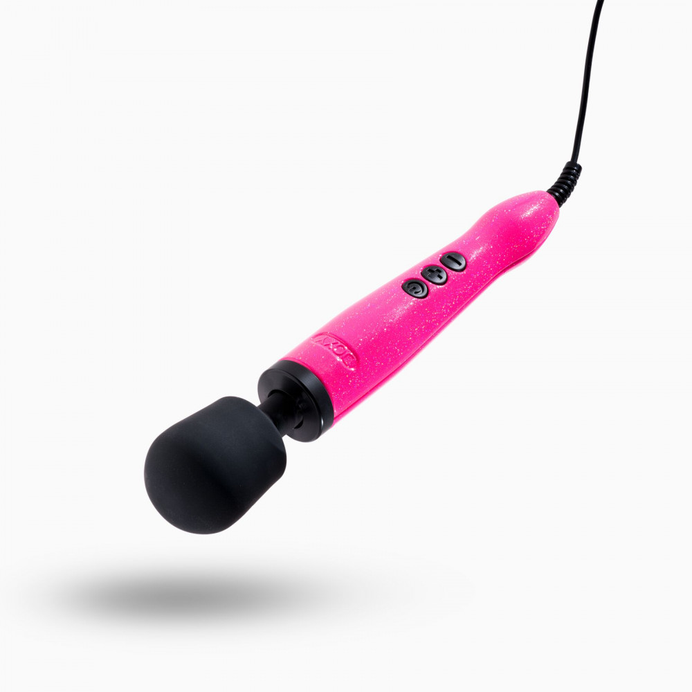Для LGBTQ+ - Вібромасажер DOXY Die Cast Massager Hot Pink, дуже потужний, живлення 220В, металевий корпус 1