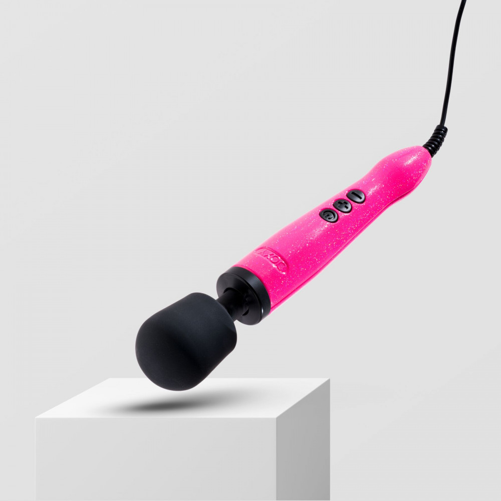 Для LGBTQ+ - Вібромасажер DOXY Die Cast Massager Hot Pink, дуже потужний, живлення 220В, металевий корпус 5