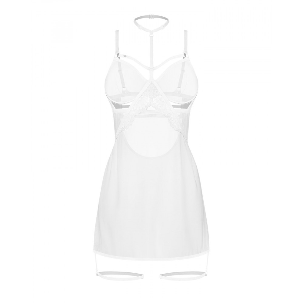 Сексуальные платья - Бэби-долл Obsessive Arrowel White chemise S/M 1