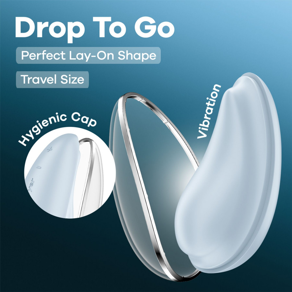 Вібропулі та міні-вібратори - Вібратор Satisfyer Drop To Go Blue 8