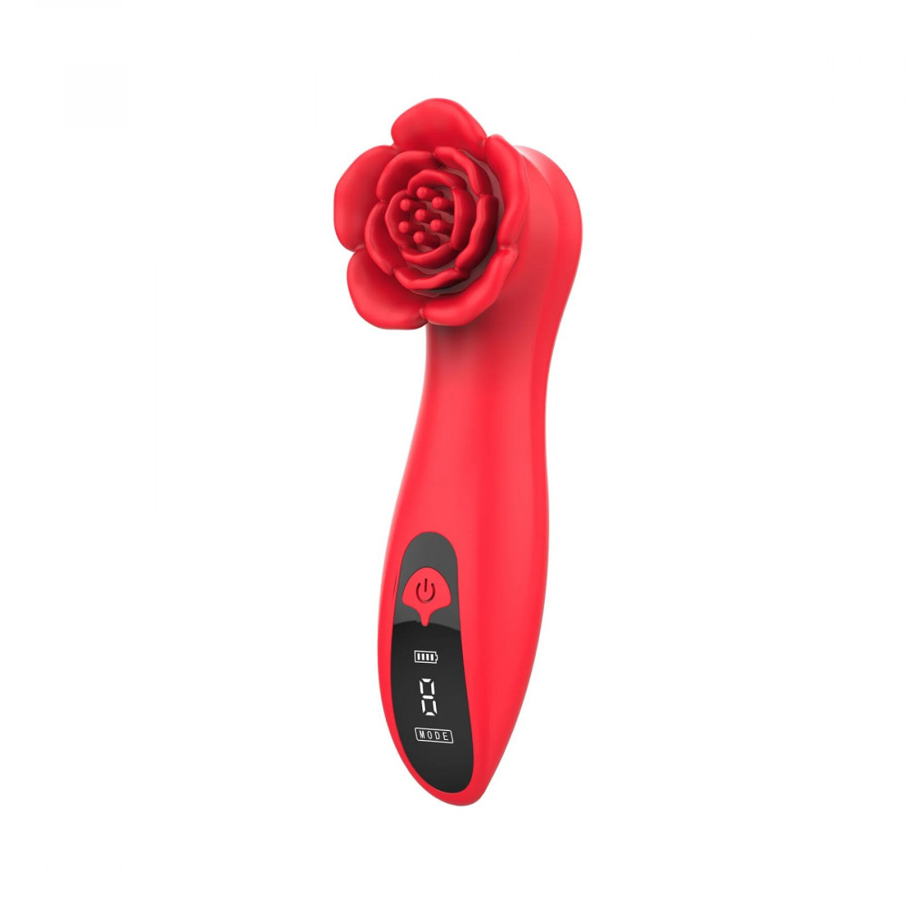 Вибропули и мини-вибраторы - Роскошный вибратор для клитора Loviss Tona Rose Vibrator, в виде розы, 9 режимов