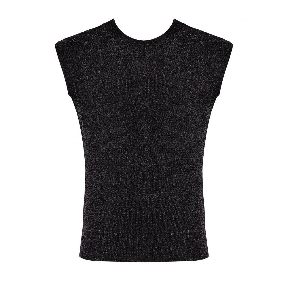 Чоловіча еротична білизна - Чоловіча футболка Noir Handmade H083 Onyx skin tank XXL 5