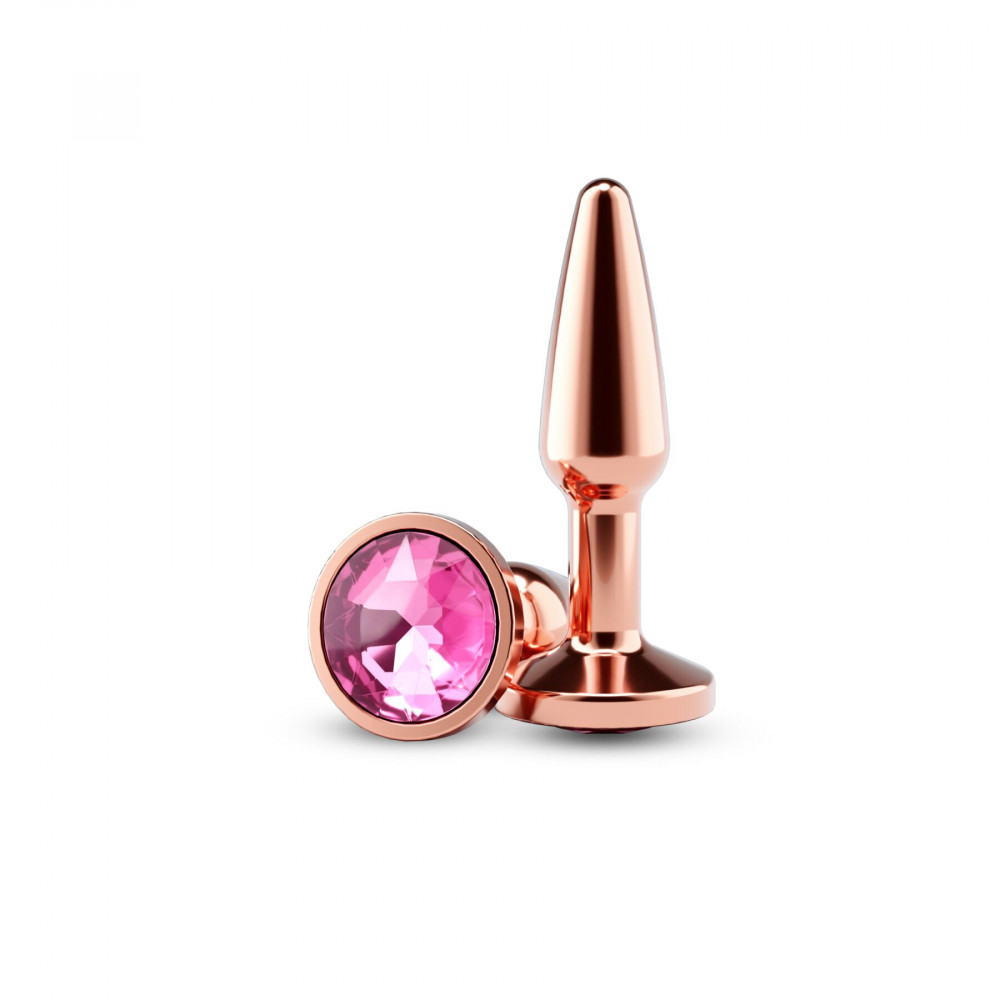 Анальные игрушки без вибрации - Анальная пробка NS Novelties Rear Assets - Tapered - Small - Rose Gold - Pink