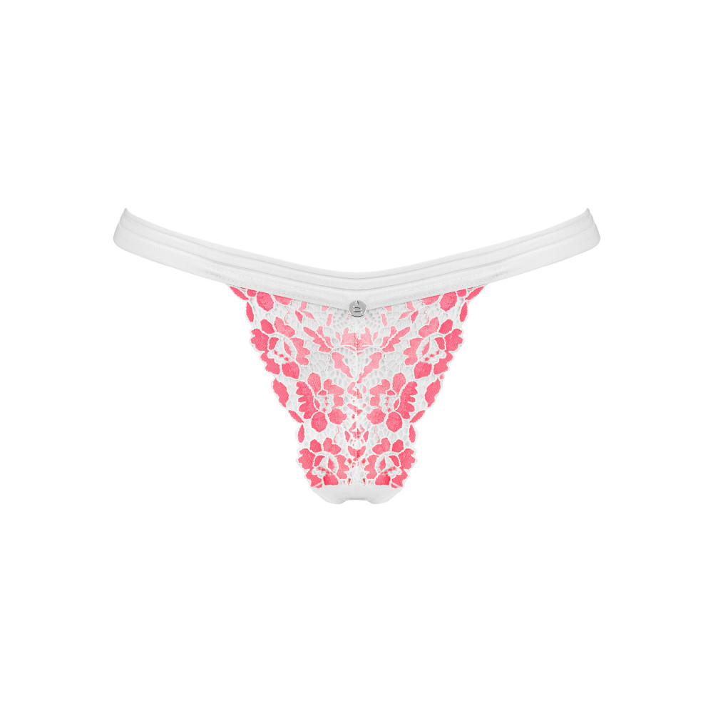 Різне - Трусики мереживні стрінги Obsessive Bloomys thong S/M 2