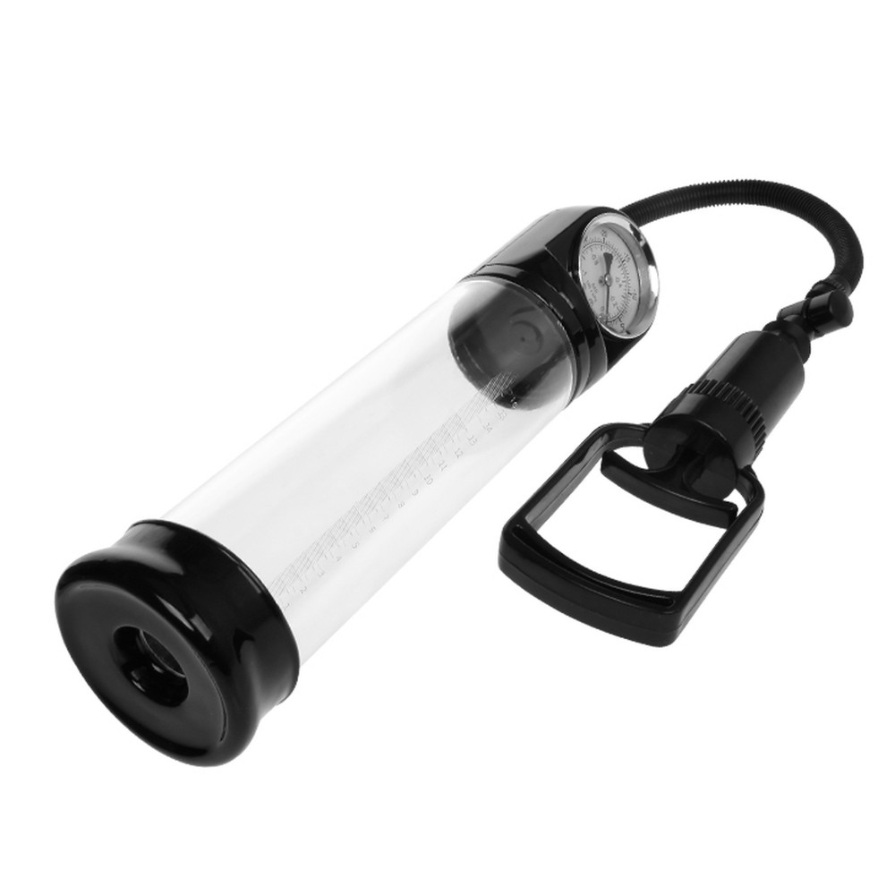 Помпы - Вакуумная помпа для члена Pretty Love Alexander с барометром, прозрачная, 29 х 7 см 1