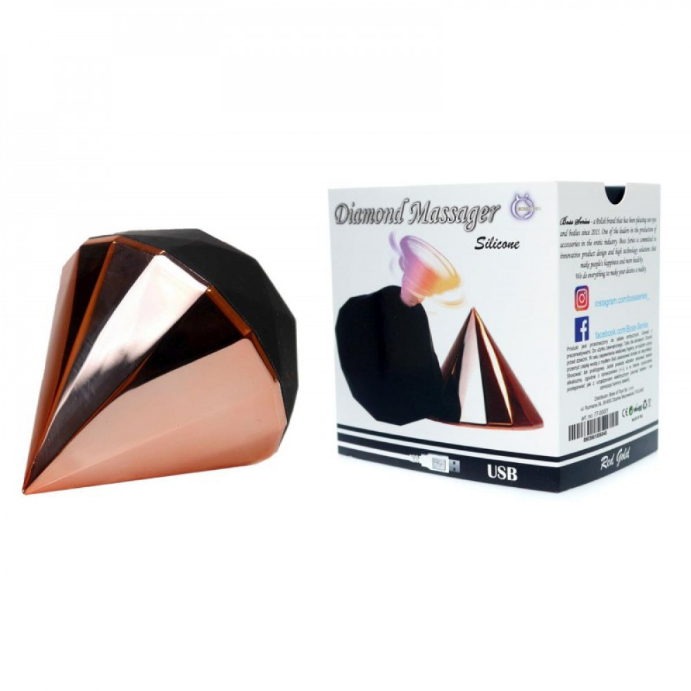 Різне - Вакуумний стимулятор клітора Diamond, рожеве золото