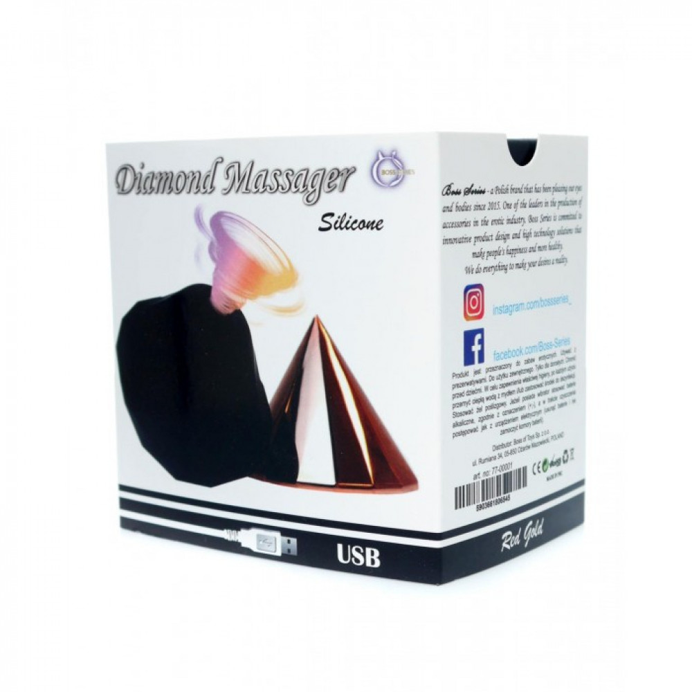 Різне - Вакуумний стимулятор клітора Diamond, рожеве золото 9