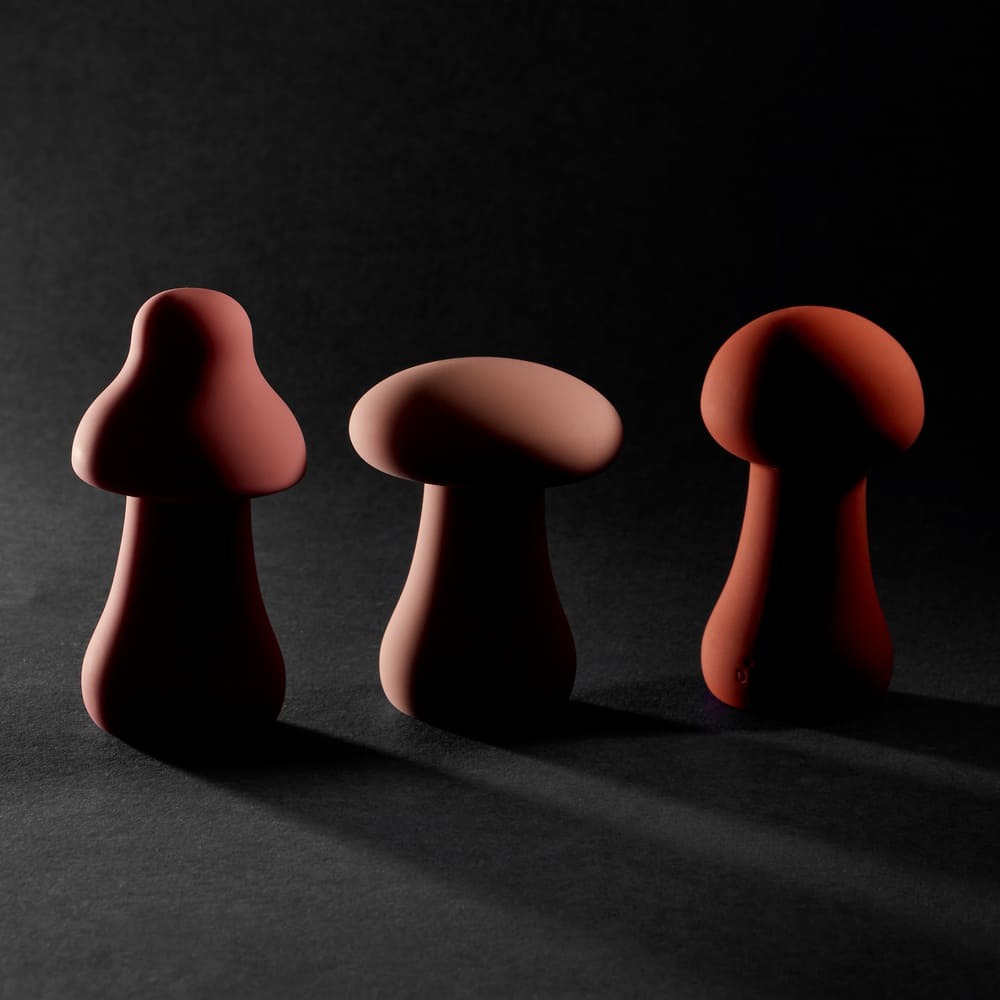 Різне - Вібратор для клітора у формі грибочка Sweet Em Velvet Lure Рожевий 9.4 см*5 см 5