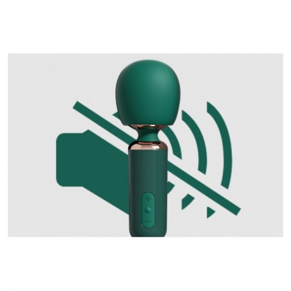 Секс игрушки - Вибратор-микрофон Qingnan No.5 Powerful Mini Wand Massager, зеленый 6
