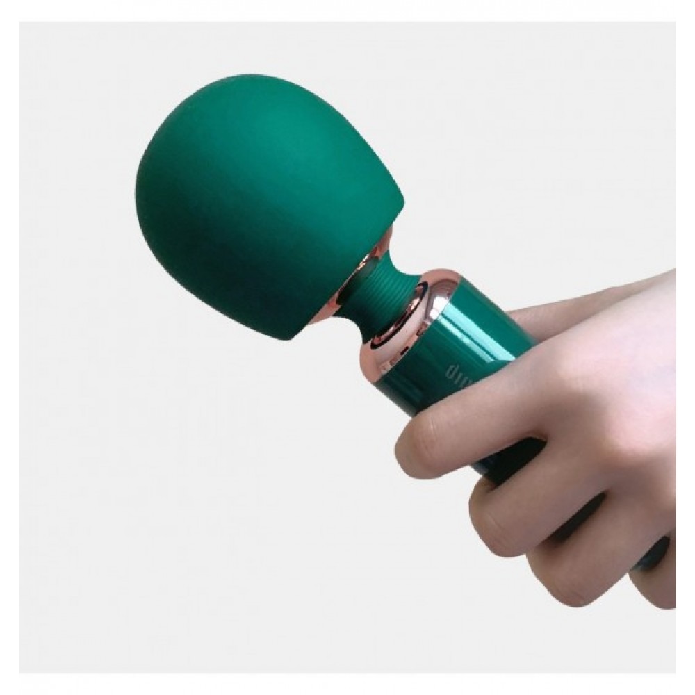 Секс игрушки - Вибратор-микрофон Qingnan No.5 Powerful Mini Wand Massager, зеленый 7