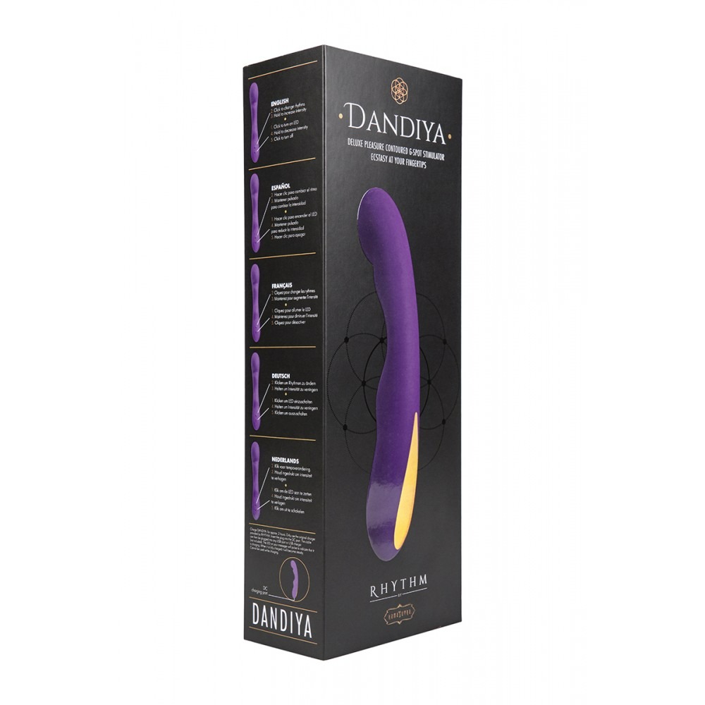 Секс игрушки - Вибратор-пульсатор Kama Sutra с подсветкой, фиолетовый, 22 х 4.1 см 1