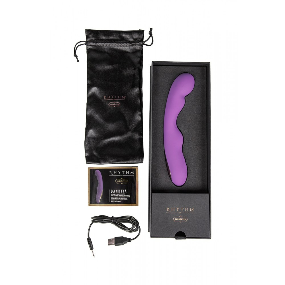 Секс игрушки - Вибратор-пульсатор Kama Sutra с подсветкой, фиолетовый, 22 х 4.1 см 3
