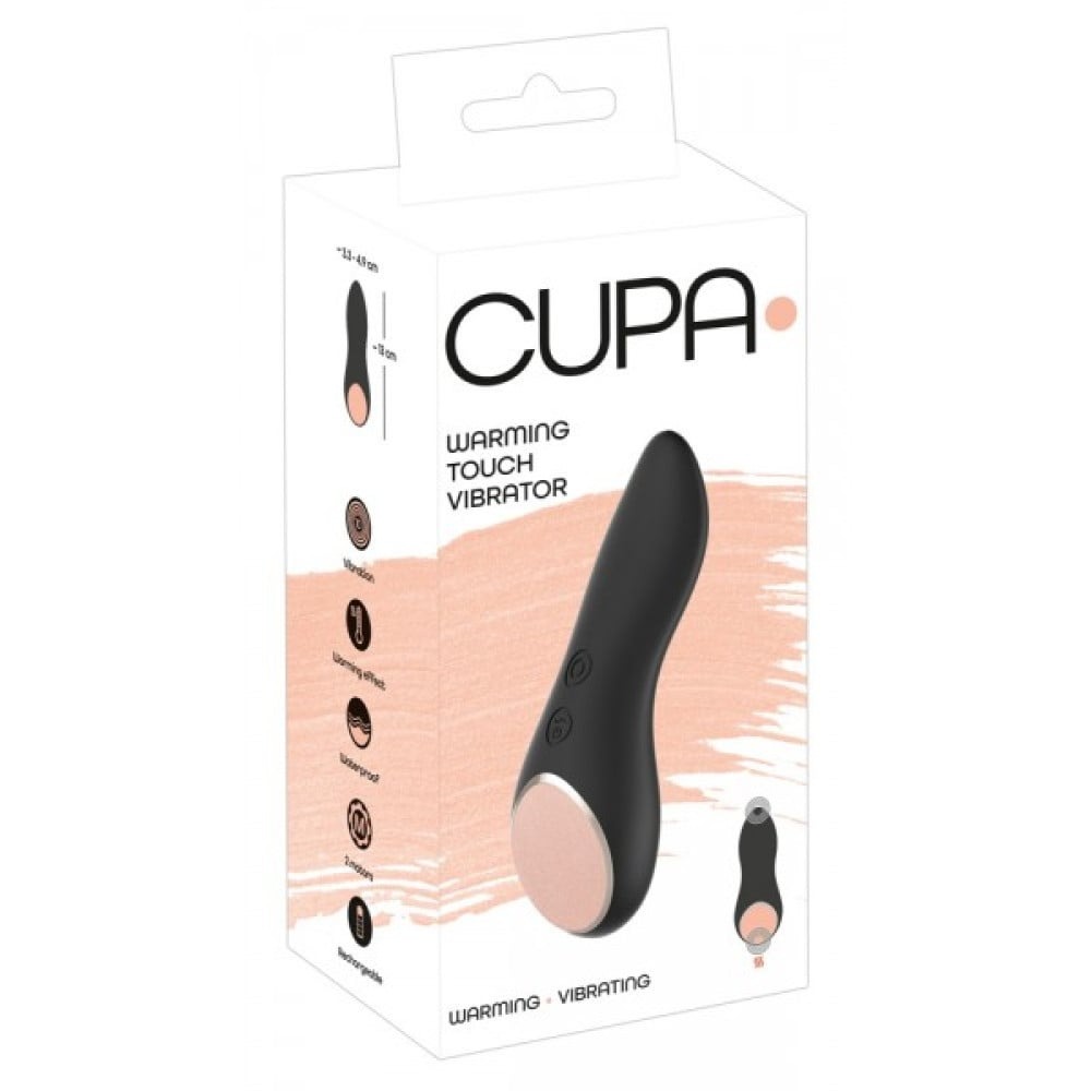 - Вибратор с подогревом CUPA Warming Touch для клитора, черный 4