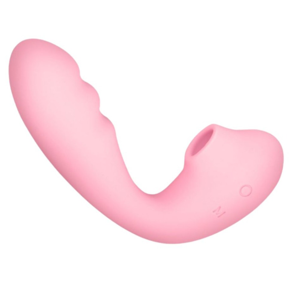 Різне - Вібратор вакуумний з подвійною стимуляцією BeYourLover Tara X на пульті керування, рожевий