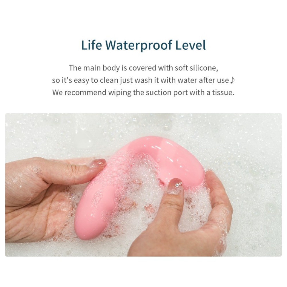 Різне - Вібратор вакуумний з подвійною стимуляцією BeYourLover Tara X на пульті керування, рожевий 12