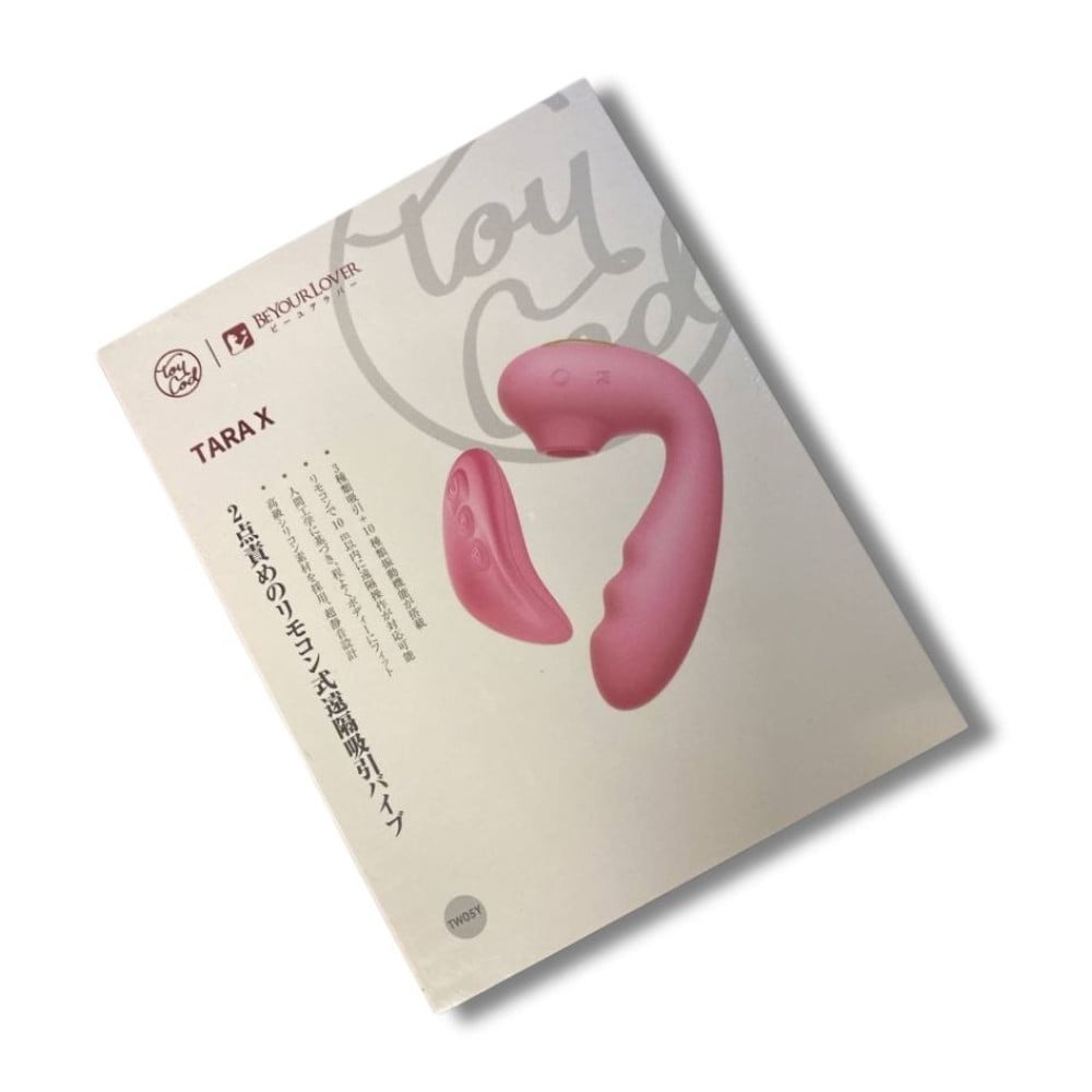 Різне - Вібратор вакуумний з подвійною стимуляцією BeYourLover Tara X на пульті керування, рожевий 13