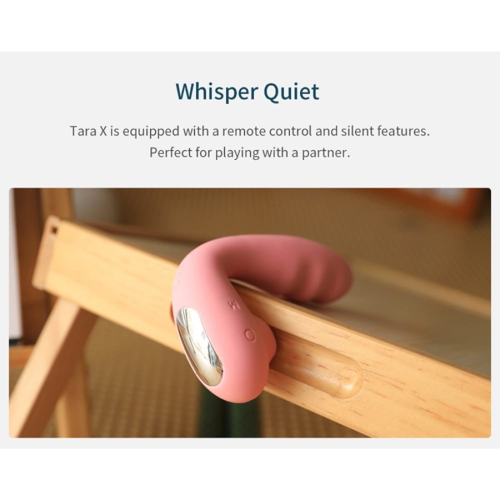 Різне - Вібратор вакуумний з подвійною стимуляцією BeYourLover Tara X на пульті керування, рожевий 11