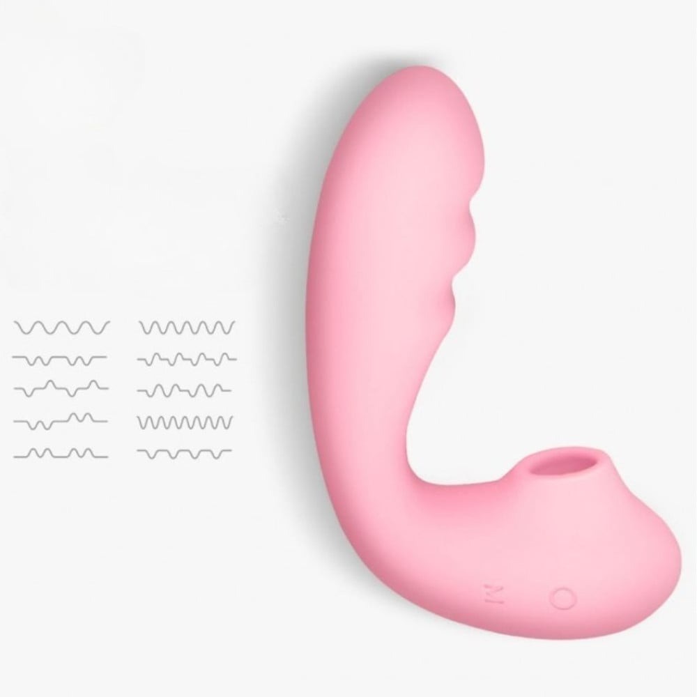 Різне - Вібратор вакуумний з подвійною стимуляцією BeYourLover Tara X на пульті керування, рожевий 3