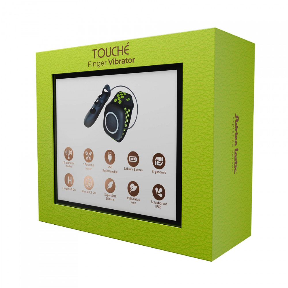  - Вибронасадка на палец с браслетом Adrien Lastic черно-серый, размер L 7