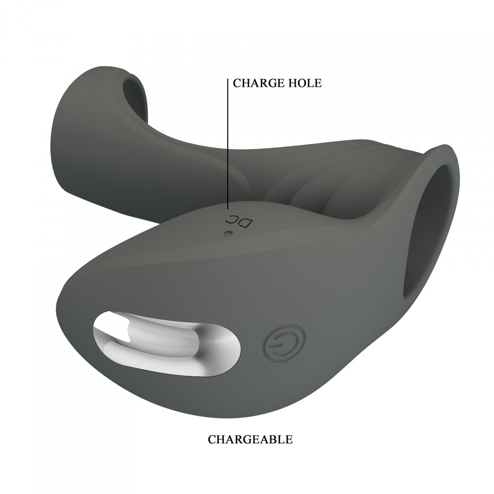 Різне - Насадка з вібрацією Pretty Love - MASTER RING GRAY, BI-210199-1 7