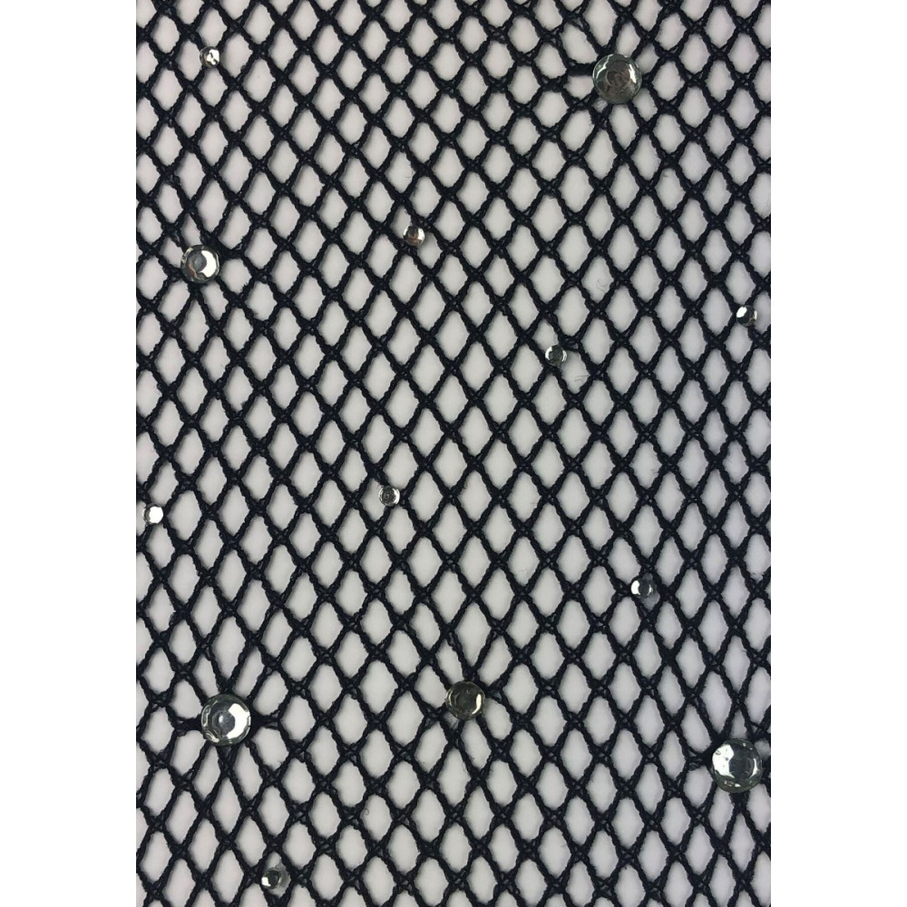 Чулки - Колготки Leg Avenue Rhinestone micro net tights Plus size Caramel, мелкая сетка, стразы 4