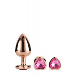 Набор анальных пробок GLEAMING LOVE ROSE GOLD PLUG SET