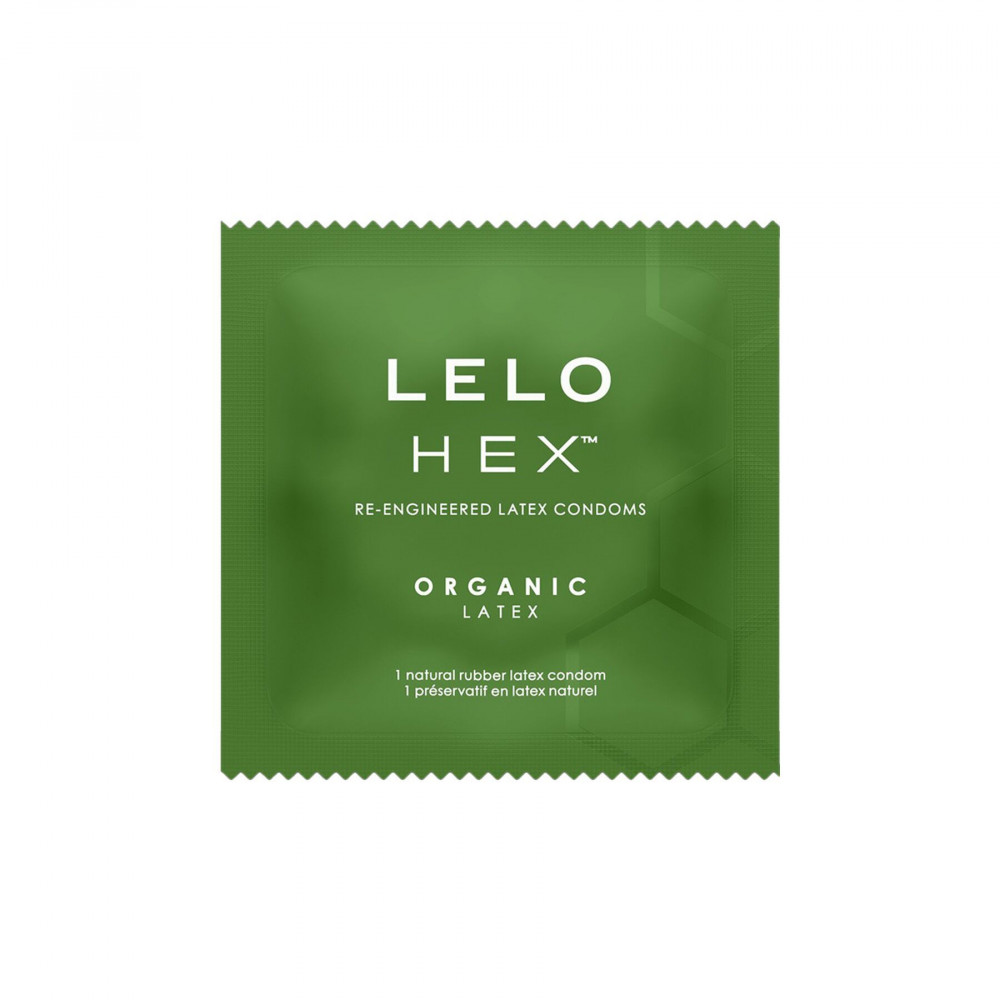 Секс игрушки - Презервативы LELO HEX Condoms Organic 12 Pack, тонкие и суперпрочные (мятая упаковка!!!) 4