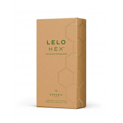 Презервативы LELO HEX Condoms Organic 12 Pack, тонкие и суперпрочные (мятая упаковка!!!)