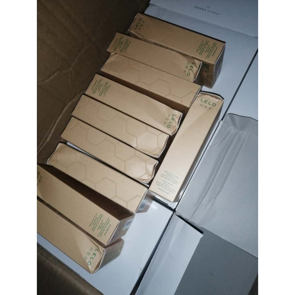 Секс игрушки - Презервативы LELO HEX Condoms Organic 12 Pack, тонкие и суперпрочные (мятая упаковка!!!) 1