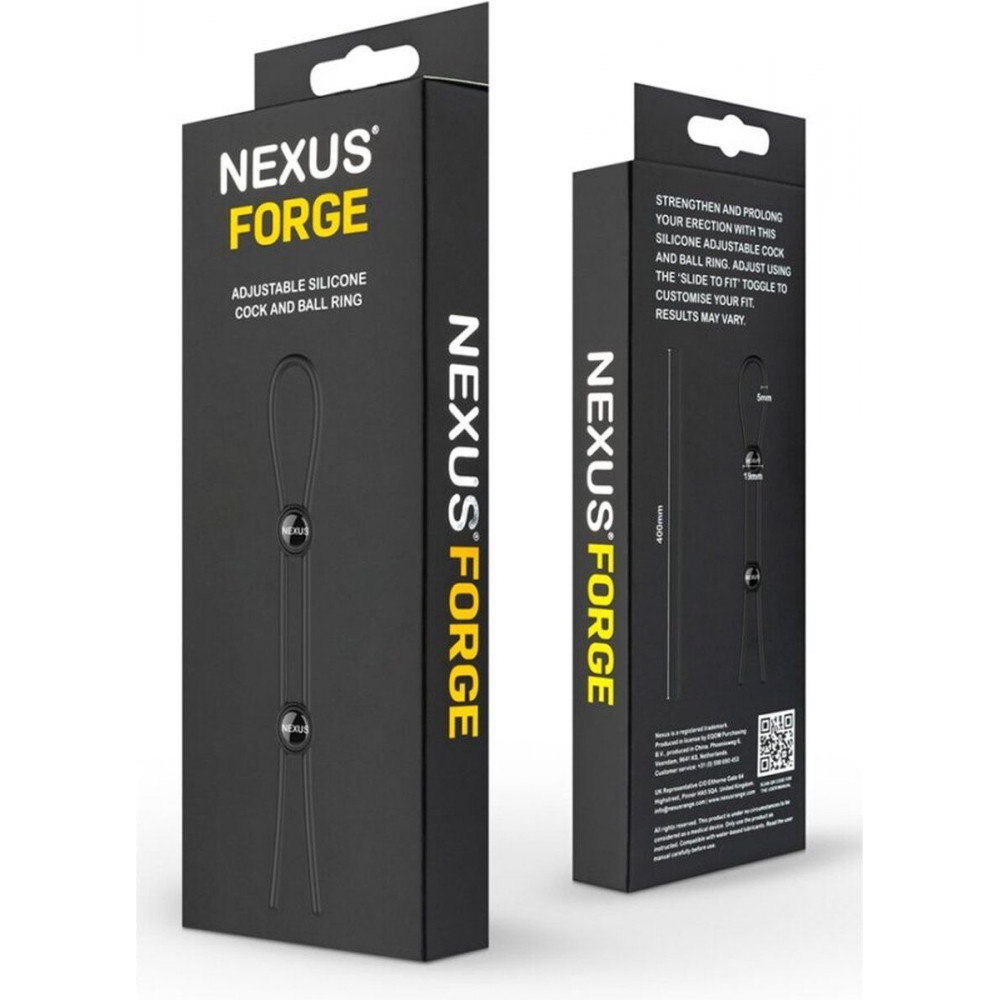 Секс игрушки - Двойное эрекционное кольцо-лассо Nexus FORGE (мятая упаковка!!!) 6