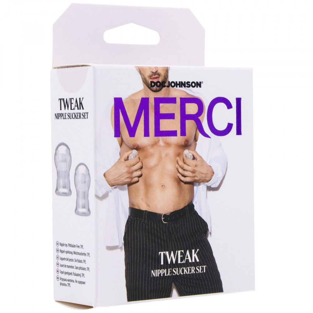 Секс игрушки - Присоски для сосков Doc Johnson Merci - Tweak - Nipple Sucker Set (мятая упаковка!!!) 3
