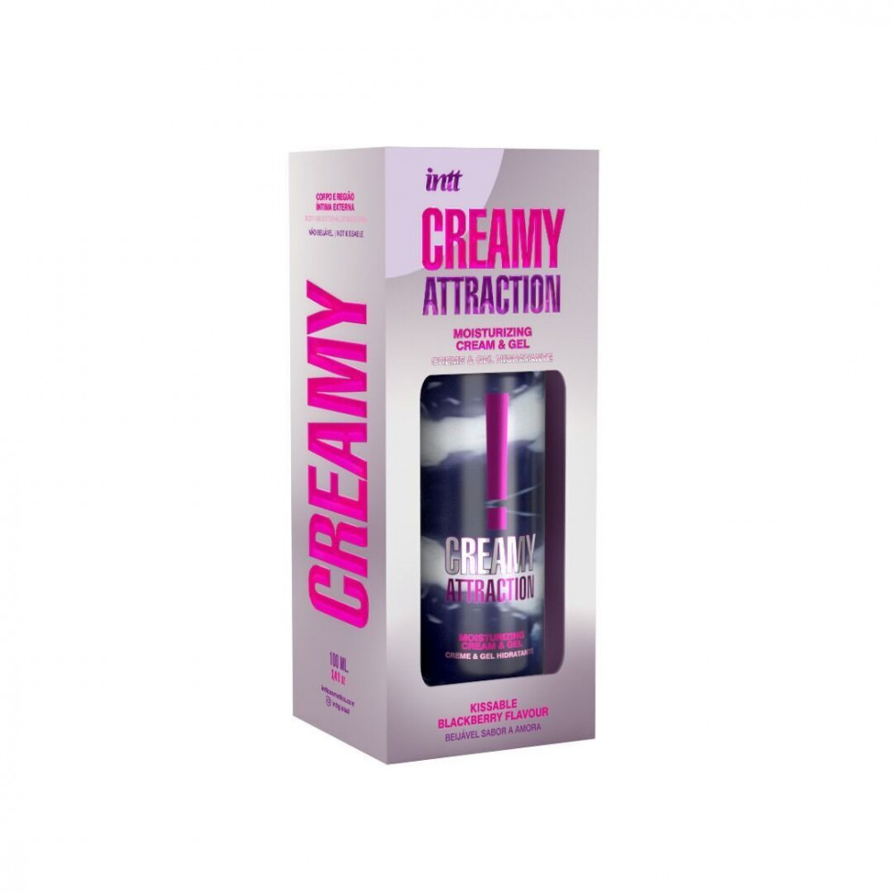 Разное - Увлажняющий крем-гель 2в1 Intt Creamy Attraction Blackberry 100мл (мятая упаковка!!!) 3